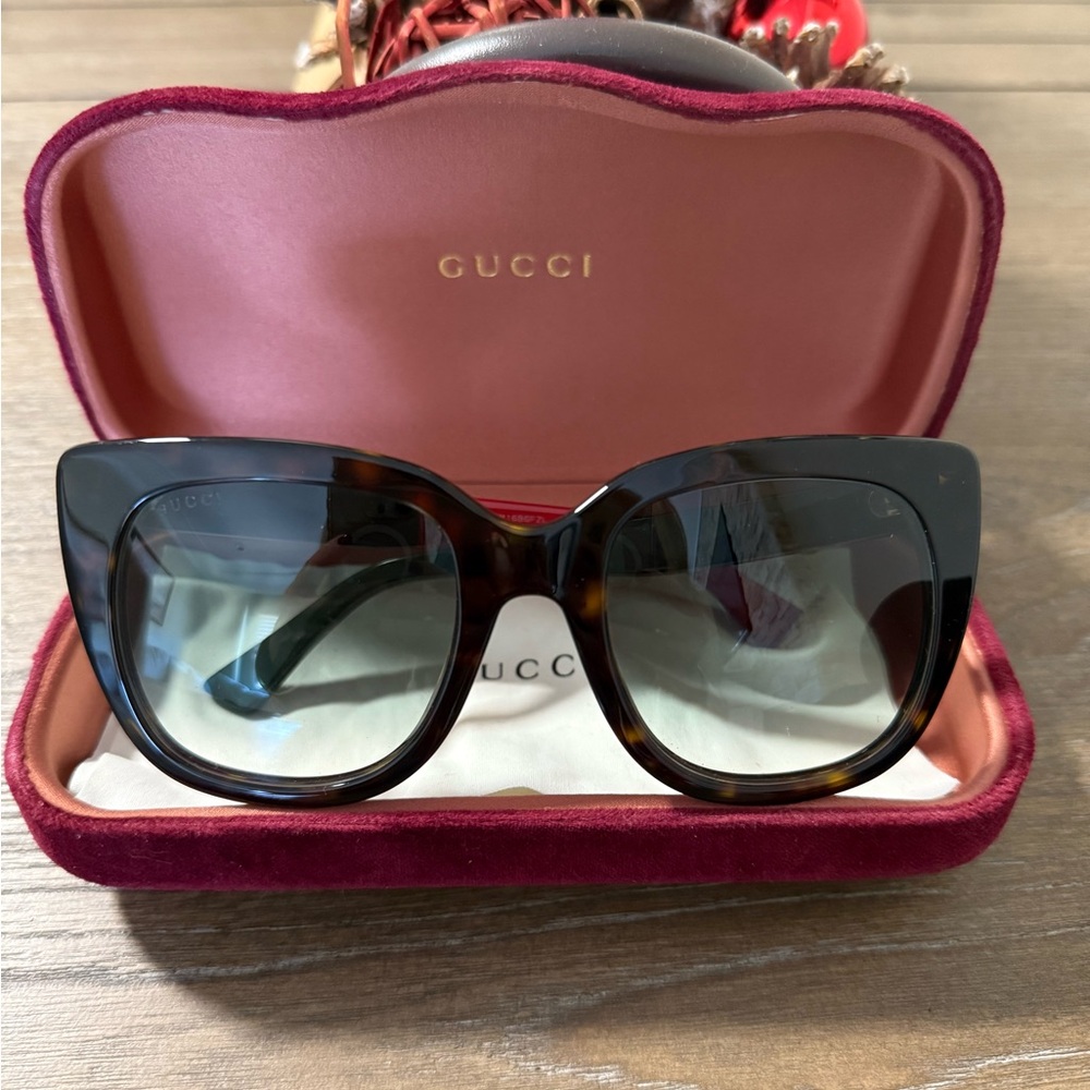 Gucci Brown Designer Sunglasses